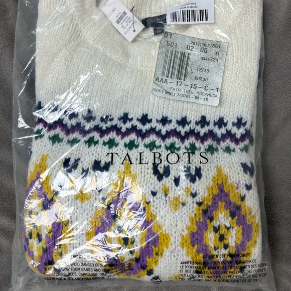 New Talbots Sweater in original bag - Picture 6 of 7